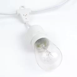 Novelty Lights Edison Outdoor String Lights With 25 Suspended Sockets White Wire 37.5 Feet 12 Novelty Lights Edison Outdoor String Lights With 25 Suspended Sockets White Wire 37.5 Feet -Outdoor Decoration Store GUEST 4a2af829 0bcc 4f9f 9f65 d1a1d84ddc4f