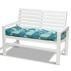 48" X 18" Duck Covers Water-Resistant Indoor/Outdoor Bench Cushion Blue Lagoon Geo - Classic Accessories -Outdoor Decoration Store GUEST 4a901cd8 5a83 4380 8818 32b9b7c0ccdc