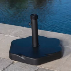 Hexagon 66-pound Patio Umbrella Base - Black - Christopher Knight Home