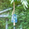 Evergreen 7"H Aqua Confetti Chime