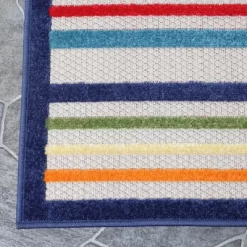 Coastal Geometric Casual Stripe Indoor Outdoor Area Rug By Blue Nile Mills -Outdoor Decoration Store GUEST 4d0dd8f7 448a 4c0e bb55 e5007f3df366