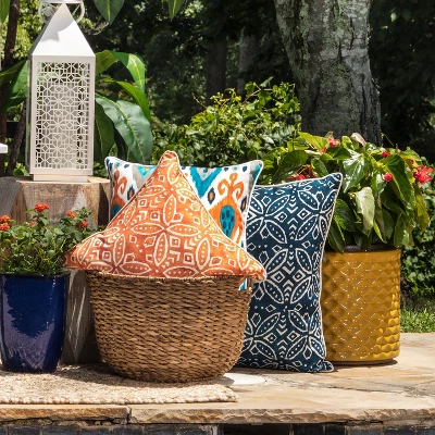 25" Merida Pimento Floor Pillow Orange - Pillow Perfect 4 25" Merida Pimento Floor Pillow Orange - Pillow Perfect - Image 2