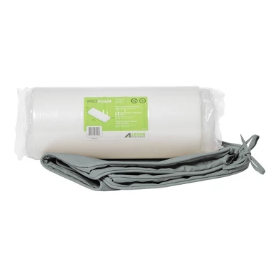 18" X 46" ProFoam Outdoor Bench Cushion - Leala Stone Gray - Arden Selections 4 18" X 46" ProFoam Outdoor Bench Cushion - Leala Stone Gray - Arden Selections - Image 2