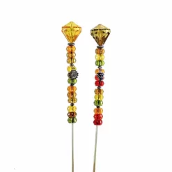 Ganz Autumn Plant Stakes - Two Plant Sticks 12.0 Inches - Faceted Beads Fall - - Acrylic - Multicolored -Outdoor Decoration Store GUEST 4f7d8a69 9ab3 414b 9e22 0ba9a8c73115