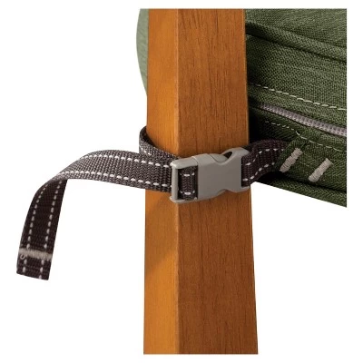 Montlake Fadesafe Round Patio Dining Seat Cushion Set - Heather Fern Green - Classic Accessories 6 Montlake Fadesafe Round Patio Dining Seat Cushion Set - Heather Fern Green - Classic Accessories - Image 4