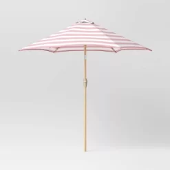 9'x9' Market Patio Umbrella - Light Wood Pole - Threshold™ -Outdoor Decoration Store GUEST 50dc901c 1c8f 4610 b488 8336b61f4046