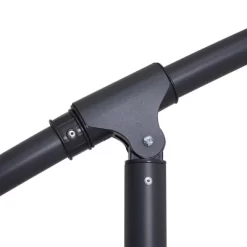 10' X 10' Cantilever Patio Hanging Umbrella With Crank And Cross Base Red - Wellfor -Outdoor Decoration Store GUEST 51982ea4 3819 41f0 ab14 e7b1507bda12