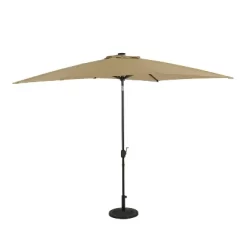 10' X 6.5' Rectangular Nassau Market Patio Umbrella With LED Bulb Lights Champagne - Island Umbrella 17 10' X 6.5' Rectangular Nassau Market Patio Umbrella With LED Bulb Lights Champagne - Island Umbrella -Outdoor Decoration Store GUEST 51e302f9 bc26 4b47 a8b1 d9728c4b5f31
