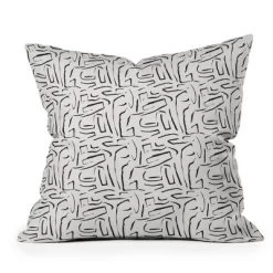 Holli Zollinger Outdoor Throw Pillow White/Black - Deny Designs -Outdoor Decoration Store GUEST 53613786 1cac 4678 8c65 a2fc0bf04fa5