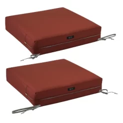 21" X 19" X 5" Ravenna Water-Resistant Patio Seat Cushion Spice - Classic Accessories -Outdoor Decoration Store GUEST 54fb2a86 67c2 44a3 9ed4 2191a101fcc2