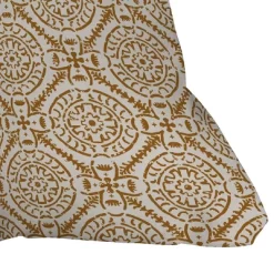 Holli Zollinger Taza Media Outdoor Throw Pillow Natural - Deny Designs