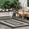 NuLOOM Gwyneth Braided Borders Indoor/Outdoor Patio Area Rug -Outdoor Decoration Store GUEST 55cfc0ca dc8a 4cd4 83d9 f3a9e64a1442