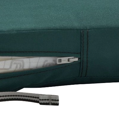 25" X 22" X 4" Ravenna Water-Resistant Patio Back Cushion Mallard Green - Classic Accessories 5 25" X 22" X 4" Ravenna Water-Resistant Patio Back Cushion Mallard Green - Classic Accessories - Image 3