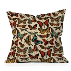 Cecitattoos Butterflies Outdoor Throw Pillow - Deny Designs -Outdoor Decoration Store GUEST 5af1a6d9 4a80 4149 9e03 d2ecc184e535