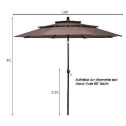 Tangkula Outdoor Auto-tilt Patio Market Umbrella W/ Double Vented 19 Tangkula Outdoor Auto-tilt Patio Market Umbrella W/ Double Vented -Outdoor Decoration Store GUEST 5b96bed0 adf4 4e91 9301 28ec424d4134