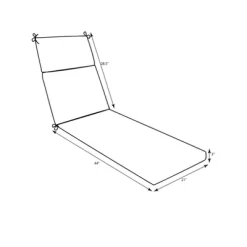 Gilford Outdoor/Indoor Chaise Lounge Cushion - Pillow Perfect -Outdoor Decoration Store GUEST 5c8fb772 d378 4b3e b647 1d75ae32d7af