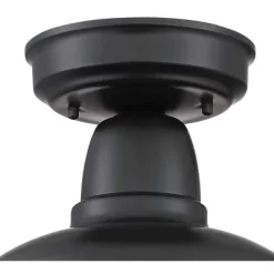 John Timberland Urban Barn Rustic Farmhouse Semi Flush Mount Outdoor Ceiling Light Black Metal 10 1/4" For Post Exterior Barn Deck House Porch Yard -Outdoor Decoration Store GUEST 5cd4e2e0 8bc2 4354 9b19 49319c211794
