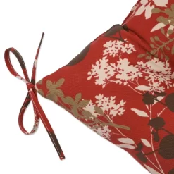 Outdoor 2-Piece Tufted Chair Cushion Set - Brown/Red Floral - Pillow Perfect -Outdoor Decoration Store GUEST 5cf64bc1 ac8b 4f2c b2b0 edb2cced3001