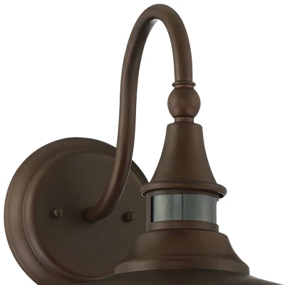 John Timberland Gough Rustic Farmhouse Outdoor Barn Light Fixtures Set Of 2 Bronze Dusk To Dawn Motion Sensor Dark Sky 12 1/2" For Post Exterior Deck 4 John Timberland Gough Rustic Farmhouse Outdoor Barn Light Fixtures Set Of 2 Bronze Dusk To Dawn Motion Sensor Dark Sky 12 1/2" For Post Exterior Deck - Image 2