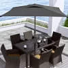 9' Square Titling Market Patio Umbrella With Base - CorLiving 2 9' Square Titling Market Patio Umbrella With Base - CorLiving -Outdoor Decoration Store GUEST 606566d2 daec 47d6 8093 d22324ec754a