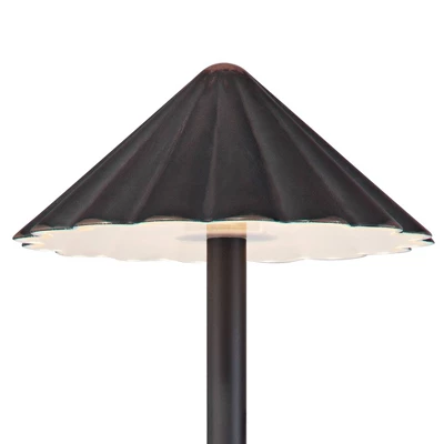 John Timberland Davenport Bronze Scalloped 3 Watt LED Landscape Path Light 4 John Timberland Davenport Bronze Scalloped 3 Watt LED Landscape Path Light - Image 2