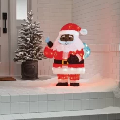 32" Tinsel Santa Christmas Novelty Sculpture Light With 4 Interchangeable Faces - Wondershop™ -Outdoor Decoration Store GUEST 61f75cca e412 4093 a5fb 5e892655eec5