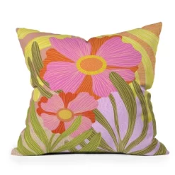 Sewzinski Modern Botanicals III Outdoor Throw Pillow Orange - Deny Designs -Outdoor Decoration Store GUEST 63a741d6 15a9 460a ab92 f5826677bc20