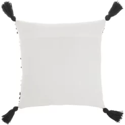 18"x18" Woven Loops Striped Square Throw Pillow With Tassels - Mina Victory -Outdoor Decoration Store GUEST 6400e413 322b 4031 a4e8 25776306db73