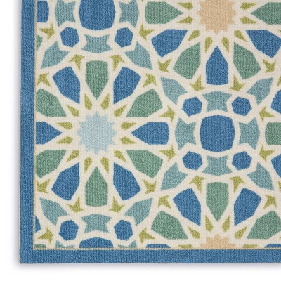 Waverly Sun & Shade "Starry Eyed" Flamingo Indoor/Outdoor Area Rug By Nourison 10 Waverly Sun & Shade "Starry Eyed" Flamingo Indoor/Outdoor Area Rug By Nourison - Image 8