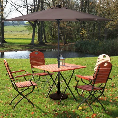 Costway 9ft Patio Solar Umbrella LED Patio Market Steel Tilt W/ Crank Outdoor (Tan) 3 Costway 9ft Patio Solar Umbrella LED Patio Market Steel Tilt W/ Crank Outdoor (Tan)