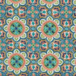 2pk Lagoa Tile Flamingo Wicker Outdoor Seat Cushion Blue - Pillow Perfect