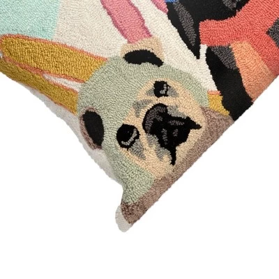 18"x18" Front Porch Ski Patrol Indoor/Outdoor Square Throw Pillow - Liora Manne 5 18"x18" Front Porch Ski Patrol Indoor/Outdoor Square Throw Pillow - Liora Manne - Image 3