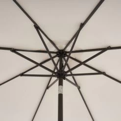 9' X 9' UV Protected Patio Umbrella With Crank And Push Button Tilt Beige - Wellfor -Outdoor Decoration Store GUEST 693f3e05 1c18 4afc 9599 ad0e8aea4921