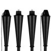 BIRDROCK HOME 4pk Mallorca Torches - Black -Outdoor Decoration Store GUEST 696d3abb 52d6 42a8 b3be b7d83b2da031