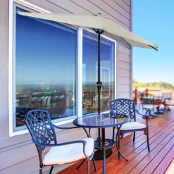 Nature Spring Half-Canopy Umbrella For Patios - 52" X 108" X 92", Tan -Outdoor Decoration Store GUEST 69ea9fac 1809 4793 ac0f 75fea7e2ade0