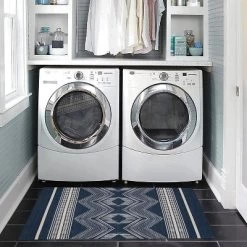 Lyerly Washable Outdoor Rug Navy/Ivory - Linon -Outdoor Decoration Store GUEST 6ac5afcb 3128 4cdb 8af7 b458190ed1aa