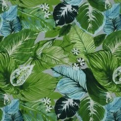 Lush Leaf Jungle Wicker Outdoor Loveseat Cushion Green - Pillow Perfect