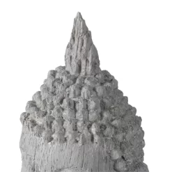 A&B Home Outdoor Decor 12" Meditating Buddha Head Sculpture - Gray