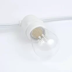 Novelty Lights Edison Outdoor String Lights With 50 In-Line Sockets White Wire 100 Feet 11 Novelty Lights Edison Outdoor String Lights With 50 In-Line Sockets White Wire 100 Feet -Outdoor Decoration Store GUEST 6b803a1e 449f 480a ac8d d1b3fab77c26