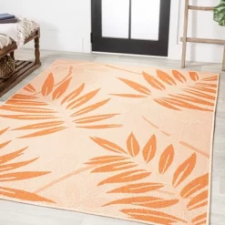 Havana Tropical Palm Leaf Indoor/Outdoor Area Rug - JONATHAN Y -Outdoor Decoration Store GUEST 6c46b594 28b8 4b01 9435 d8435999d719