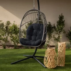44" X 27" X 4" Outdoor Egg Chair Cushion - Sorra Home -Outdoor Decoration Store GUEST 6cf1d818 8619 44f3 b6e6 29e834d2e6d4