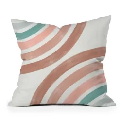 Emanuela Carratoni Double Retro Rainbows Outdoor Throw Pillow Orange - Deny Designs -Outdoor Decoration Store GUEST 6d4556b3 2440 404b 86f3 14702f251a86