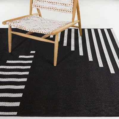 Geo Grace Indoor/Outdoor Rug - Black/White - Project 62™ 3 Geo Grace Indoor/Outdoor Rug - Black/White - Project 62™