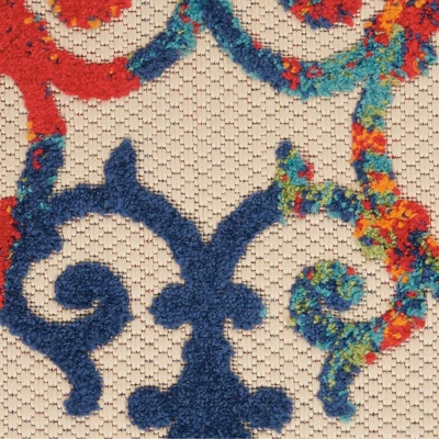 Nourison Aloha Contemporary Scroll Outdoor Rug 4 Nourison Aloha Contemporary Scroll Outdoor Rug - Image 2