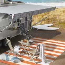 Negril Two-Tone Wide Stripe Indoor/Outdoor Area Rug - JONATHAN Y -Outdoor Decoration Store GUEST 6fd94647 02c9 4bf7 b608 06e01d1c6f6b