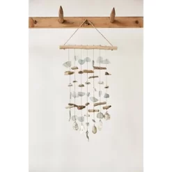 Driftwood/Sea Glass/Shell Hanging Wind Chime - Storied Home