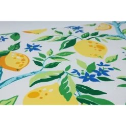 48" X 18" Outdoor Tufted Bench/Swing Cushion Lemon Tree Yellow - Pillow Perfect -Outdoor Decoration Store GUEST 7150fe0f 0b10 4542 a15a 2c9b52b965e2 2