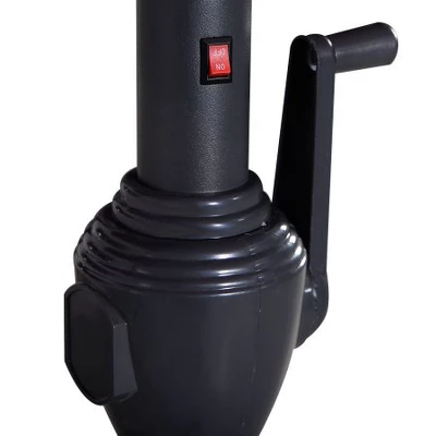 Costway 9ft Patio Solar Umbrella LED Patio Market Steel Tilt W/ Crank Outdoor (Tan) 7 Costway 9ft Patio Solar Umbrella LED Patio Market Steel Tilt W/ Crank Outdoor (Tan) - Image 5