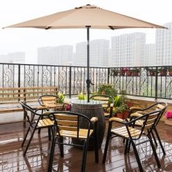 Costway 10FT Patio Umbrella 6 Ribs Market Steel Tilt W/Crank Outdoor Garden Beige 13 Costway 10FT Patio Umbrella 6 Ribs Market Steel Tilt W/Crank Outdoor Garden Beige -Outdoor Decoration Store GUEST 7370dc0c 3b04 4282 896e 8f5c68ef8970