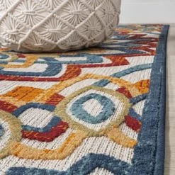 Flora Abstract Bold Mandala High-Low Indoor/Outdoor Area Rug - JONATHAN Y -Outdoor Decoration Store GUEST 737b4d4e 5bfa 450f a757 fa8f67afcbe6